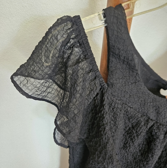 Anthropologie Maeve Open Shoulder Shirt - Picture 4 of 14